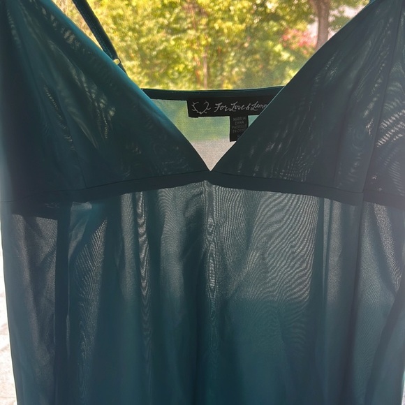 For Love And Lemons dark teal mini slip or camisole tank - Picture 4 of 6